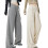 Stylish Pregnancy Comfortable Trousers Soft Stretchable-Gray L 3