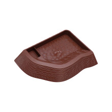 Reptiles Water Dish And Feeding Bowl Split Design-Reddish Brown