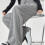 Stylish Pregnancy Comfortable Trousers Soft Stretchable-Gray L 7