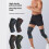 High Elastic Nylon Knitted Knee Support Silicone-Gray green S 3