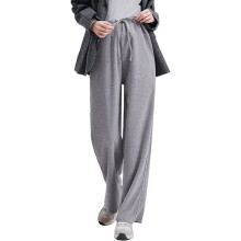 Elastic Adjustable Waist Pregnancy Pants-flower gray XL