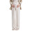Comfortable Maternity Pants With Adjustable Waist-Milky white M 1