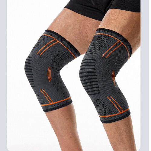 Elastic Knee Protective Wrap Silicone Stabiliser-Gray green L 1