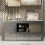 Creative Furniture Aurora Sideboard 145cm - Dark Grey with Gloss Doors 1