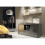 Creative Furniture Aurora Sideboard 145cm - Dark Grey with Gloss Doors 6