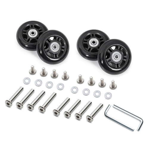 4PCS leise rollende Gepäckräder Praktisches-41Modell