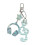 Accessoire clé robuste avec des éléments musicaux à pois-Bleu 1