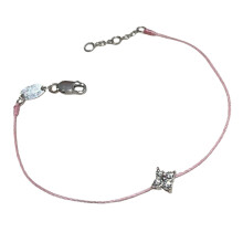 Bracelet pendentif étoile en alliage avec chaîne réglable-Rose