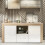 Creative Furniture Aurora Sideboard 145cm - Oak & White Gloss Doors 1