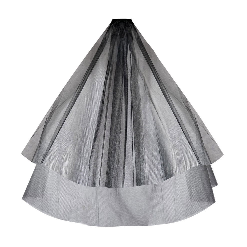 White/Black Veil With Comb Hairpieces Hair Decoration For
