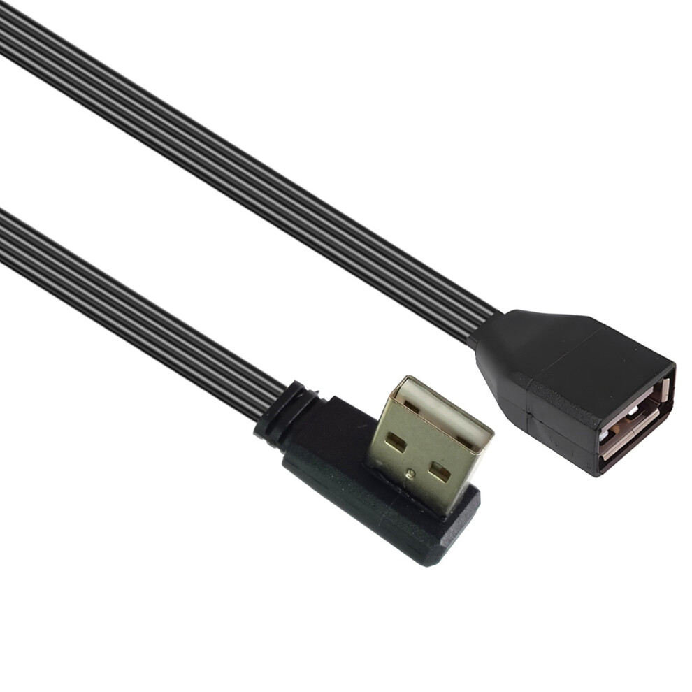 Flat Data Line Usb 2.0 Extension Cable 90-1M Bend Left 7704000106702