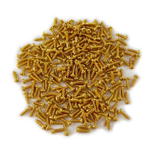 100Pcs Electric Guitar Pickguard Screw Scratch Plate-Golden