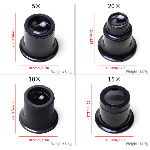 Multifunctional Tool Eye Loupe Monocular Magnifier for-4 in 1 1