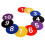 Numbered Floor Spots Markers Soccer Flat Sign Discs-Red 6