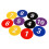 Numbered Floor Spots Markers Soccer Flat Sign Discs-Red 7