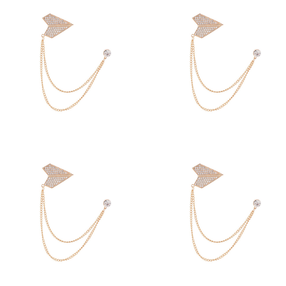 Gold Stylish Alloy Lapel Pins Brooch For- Aircraft Model