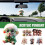 2D Monkey-Shaped Car Pendant Mirror Rearview Decor C5Z1 Model Interior Accessory 3