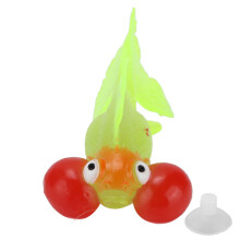 GF01 Poisson rouge lumineux en silicone 2,0 cm, 1 pièce, or