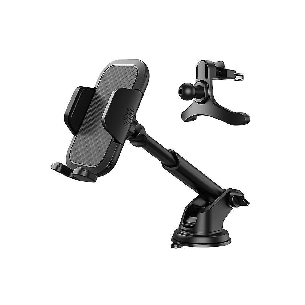 Kikidex (As Show, One Size) Car Phone Holder, Universal Car Phone Holder With Clip And Suction Cup 360 Rotation One-Handed Operation.