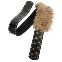 Punk Studded Belt With PU Leather Adjustable Waistband-Black