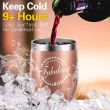(As show, One size) Birthday Gifts for Women Funny Birthday Christmas Wine Gift Idea for Women Best Friend Her Wife Daughter