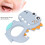 Easy-Clean Dinosaur Silicone Teether for Baby Teething Pain Relief 3