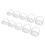 2 Set Gesichtshaar-Styling-Vorlagen 5 verschiedene 6