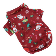 Roter Santa Cartoon Haustierpullover XS für kleine Hunde Warmes Weihnachtskostüm