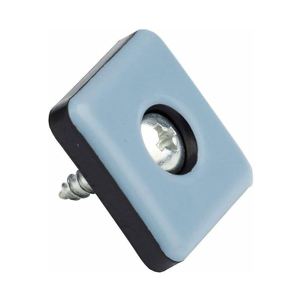 Kikidex (As Show, One Size) Teflon Furniture Glides With Screws 20 Pieces Square 40 X 40 Mm Floor Protector Ptfe Slider Teflon Glide