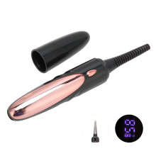 Elektrischer beheizter Wimpernkrämer 4 Gänge, wiederaufladbar per USB, langlebige Locken