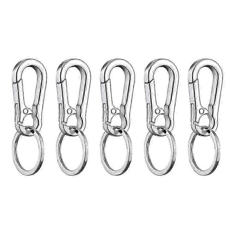 Simple Car Keychain Set of 5, Practical Creative Keyring for Men