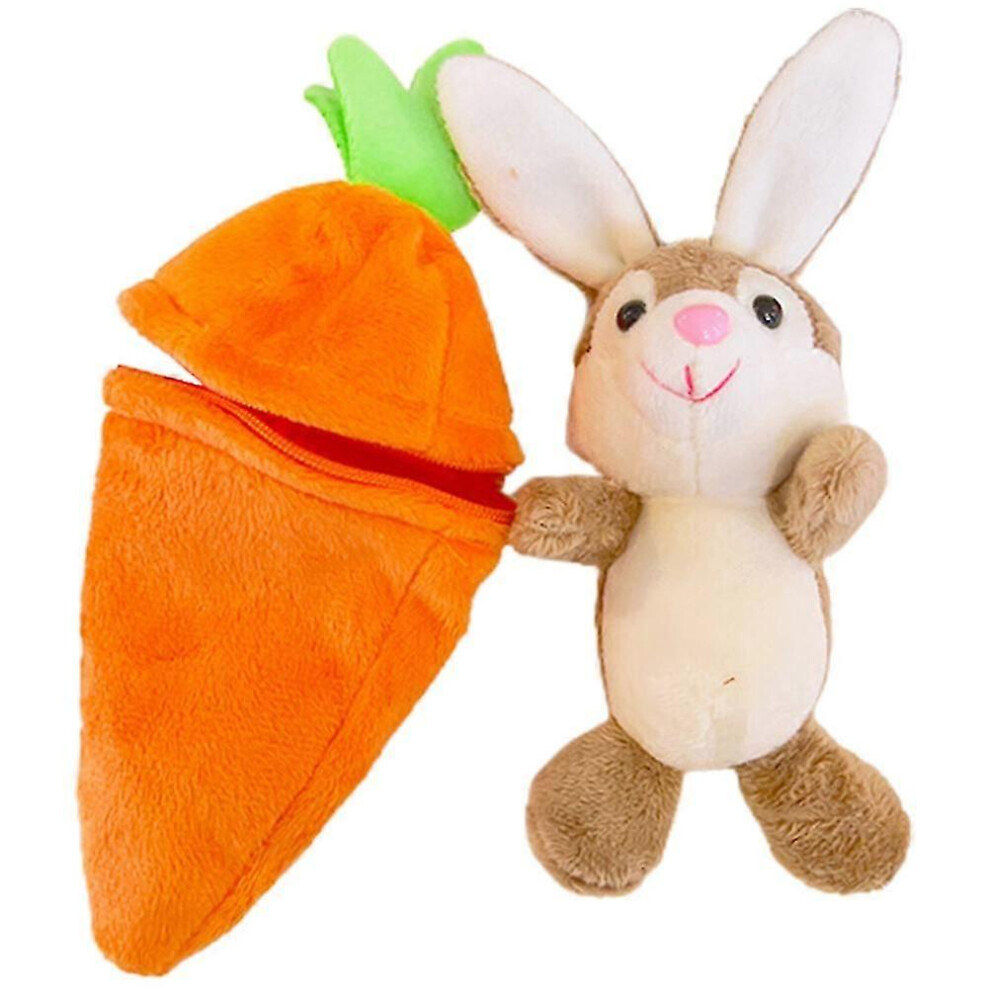 Cartoon Hanging Keychain, Plush Bunny Carrot Pendant