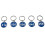 Numbered Keychains 1-30, Aluminum Gym Locker Keyring Engraved Tags 2