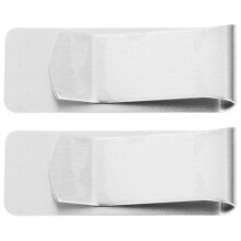 Stainless Steel Money Clip Set of 2, Portable Wallet Clip, Office Supply