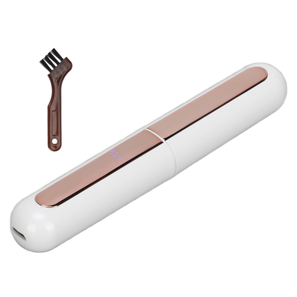 White Usb Rechargeable Electric Eyelash Curler 450Mah Long Lasting
