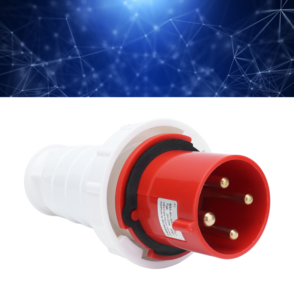 4 Pin Waterproof Industrial Plug Ip67 63A 380-415V For Agriculture 4041358006401