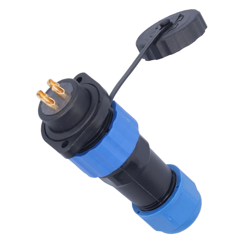 Industrial Waterproof Ip68 Power Plug Socket 380V 25A Flange Sp204 7611358006274
