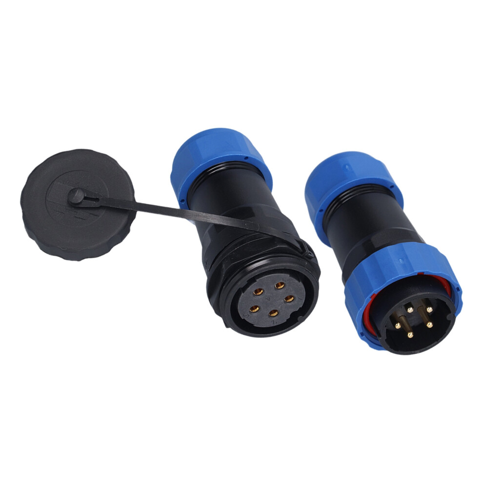 Aviation Plug Socket 5-Pin Waterproof Male Female Connector Ip68 7661358006347