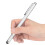 Penna stilo 2 funzioni compatta alluminio argento 5