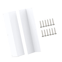 2Pcs Siding Corner Guards Protector Metal Corner-white aluminum