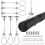 6PCS Steel Ceiling Mounted Brackets Adjustable Shower Rod 6