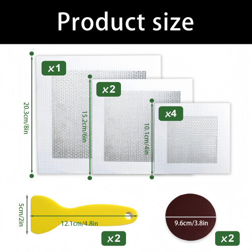 Instants Wall Damage Repair Set Aluminum Meshes Panel Scraper 1
