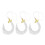 2026 Year Charm Graduation Cap Tassels Rayon Materials-White 1
