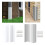 2Pcs Siding Corner Guards Protector Metal Corner-white aluminum 3
