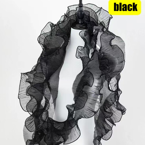 5M Polyester Ruffled Lace Trimming Decorative Edges For-Green 1