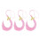 Rayon 2026 Graduation Tassels For Cap Year Emblems-Pink 1