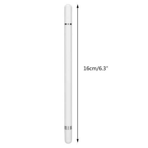 Stylet 2 en 1 capacitif pour écran tactile blanc avec embouts 2