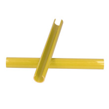2 pezzi ABS giallo striscia di rifinitura per griglia stile M F01F04