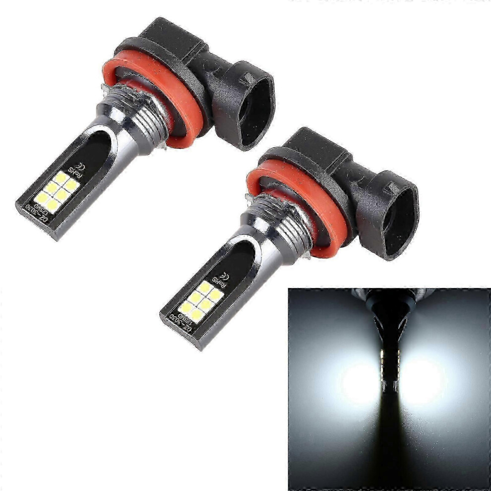 Kikidex (As Show, One Size) 2 Pcs H11 / H8 Dc12v-24V / 12W Car Led Fog Light