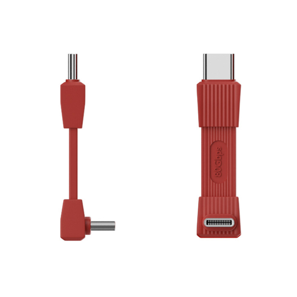 Flexible Tpe Type C Cable 240W Fast Charging Wire Portable 80Gbps Data Cord 42Mm Red 7695001247016